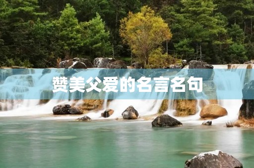 赞美父爱的名言名句(赞美父爱的名言名句有哪些)