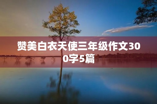 赞美白衣天使三年级作文300字5篇