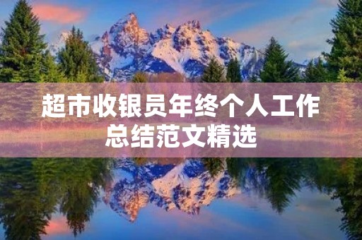 超市收银员年终个人工作总结范文精选