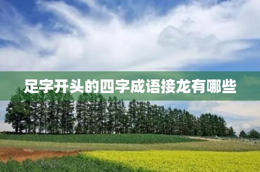 足字开头的四字成语接龙有哪些 足字开头的四字成语接龙有哪些