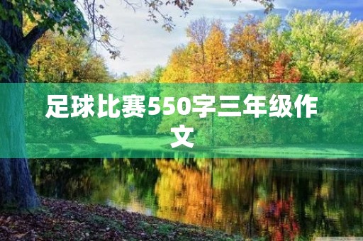 足球比赛550字三年级作文