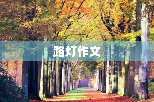 路灯作文 路灯作文