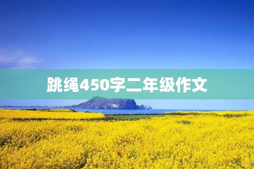 跳绳450字二年级作文