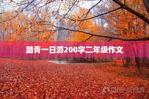 踏青一日游200字二年级作文