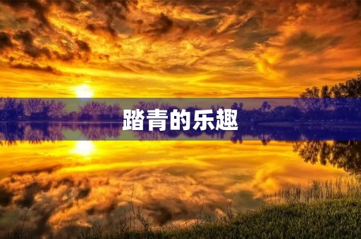 踏青的乐趣