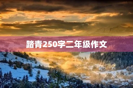 踏青250字二年级作文