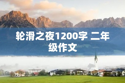轮滑之夜1200字 二年级作文