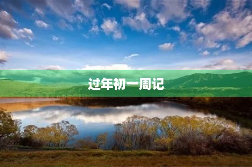 过年初一周记