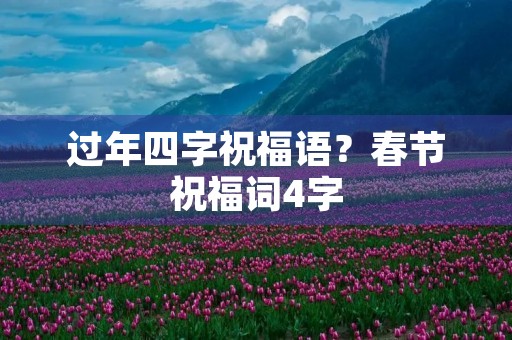 过年四字祝福语？春节祝福词4字