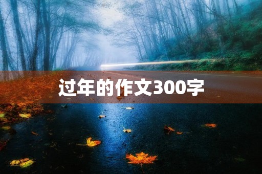 过年的作文300字 过年的作文300字