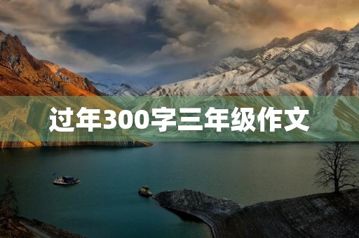 过年300字三年级作文 过年300字三年级作文