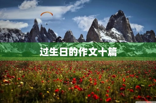 过生日的作文十篇