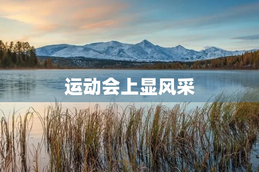 运动会上显风采 运动会上显风采