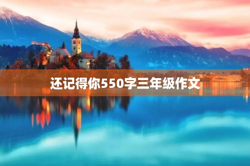 还记得你550字三年级作文