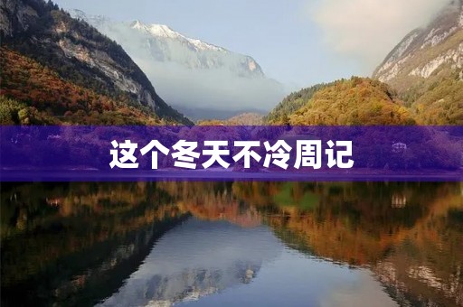 这个冬天不冷周记