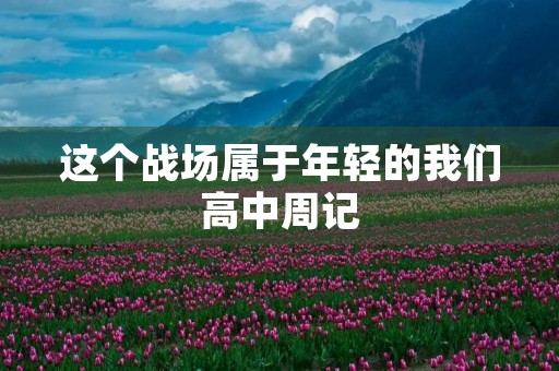 这个战场属于年轻的我们高中周记 这个战场属于年轻的我们高中周记