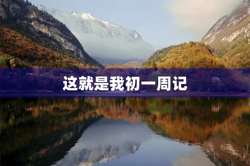 这就是我初一周记 这就是我初一周记