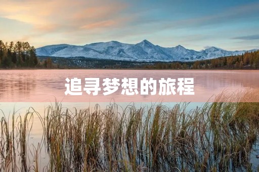 追寻梦想的旅程 追寻梦想的旅程
