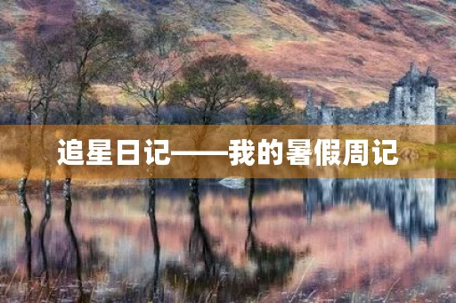 追星日记——我的暑假周记 追星日记——我的暑假周记