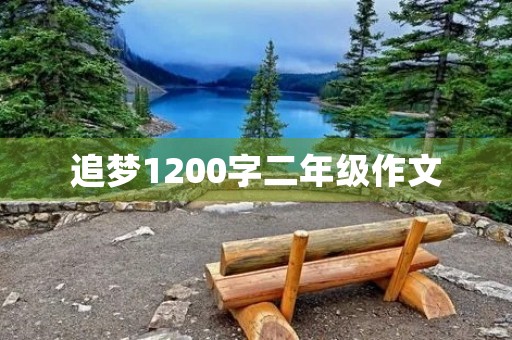 追梦1200字二年级作文