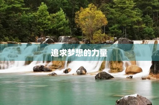 追求梦想的力量 追求梦想的力量