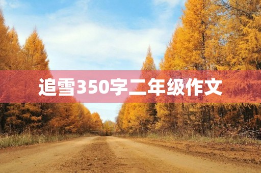 追雪350字二年级作文 追雪350字二年级作文