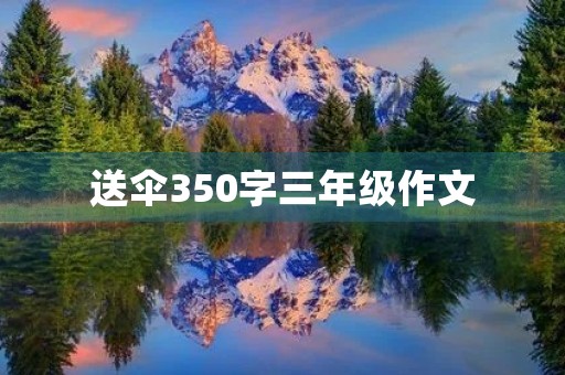 送伞350字三年级作文