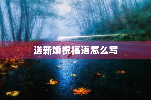 送新婚祝福语怎么写，结婚祝福语如何写