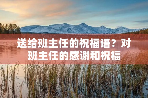 送给班主任的祝福语？对班主任的感谢和祝福