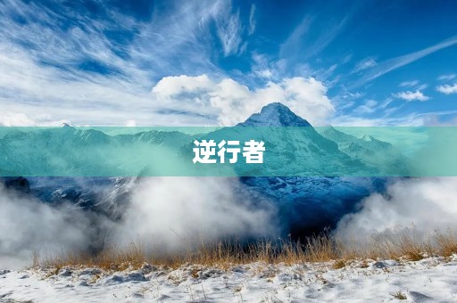 逆行者，勇往直前