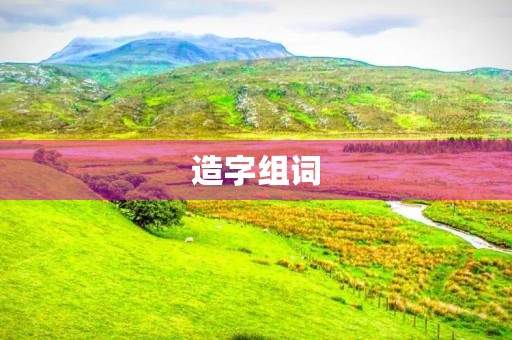 造字组词(造的组词)