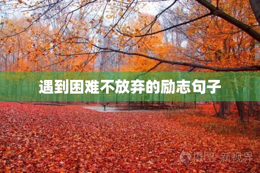 遇到困难不放弃的励志句子(遇到困难不放弃的励志句子英语) 遇到困难不放弃的励志句子(遇到困难不放弃的励志句子英语)