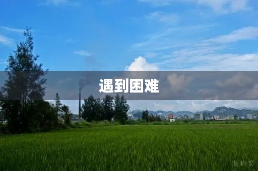 遇到困难,我该如何应对? 遇到困难,我该如何应对?