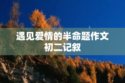 遇见爱情的半命题作文初二记叙