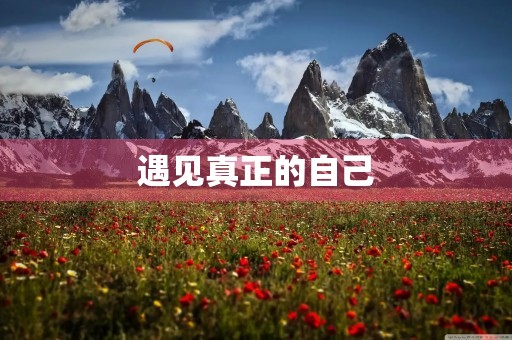 遇见真正的自己 遇见真正的自己