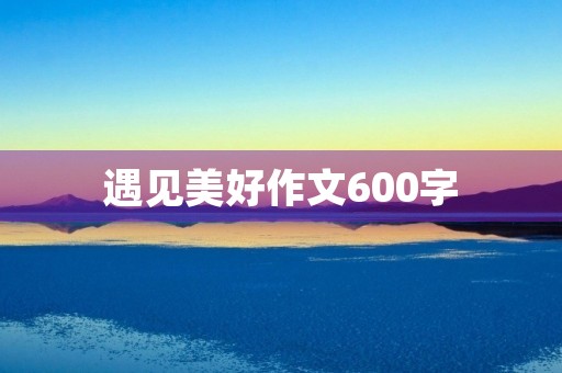 遇见美好作文600字