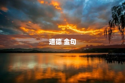 道德 金句，道德金句整理
