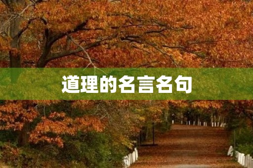 道理的名言名句,做人要讲道理的名言名句 道理的名言名句,做人要讲道理的名言名句
