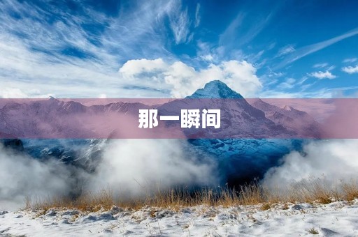 那一瞬间,我被深深地感动了 那一瞬间,我被深深地感动了