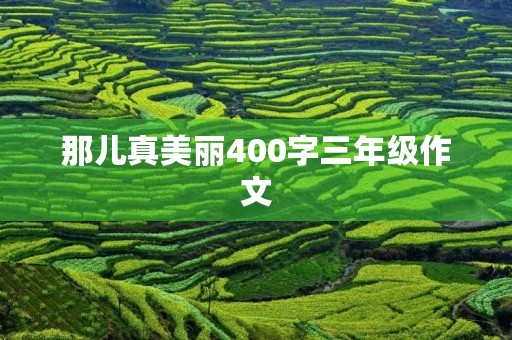 那儿真美丽400字三年级作文