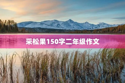 采松果150字二年级作文