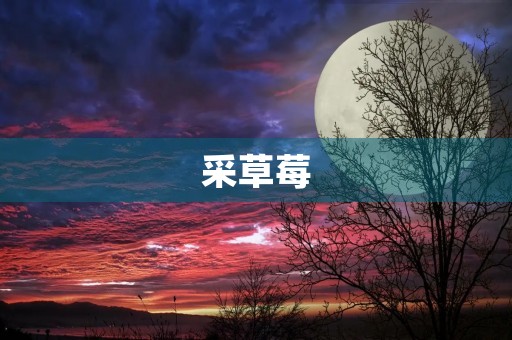 采草莓,我与大自然的亲密接触 采草莓,我与大自然的亲密接触