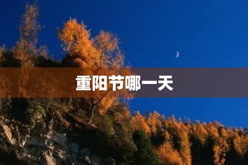 重阳节哪一天(重阳节的传说) 重阳节哪一天(重阳节的传说)
