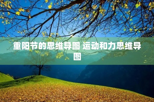重阳节的思维导图 运动和力思维导图