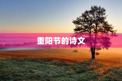 重阳节的诗文(重阳节最佳诗句) 重阳节的诗文(重阳节最佳诗句)