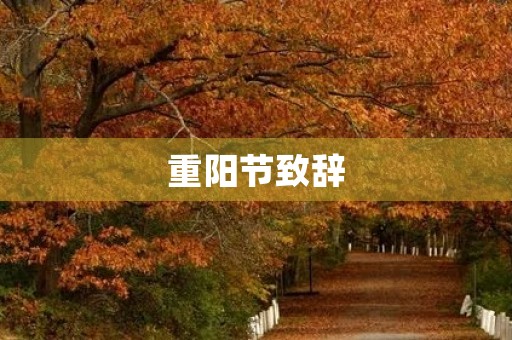 重阳节致辞，重阳节开场词和结尾词