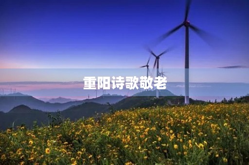 重阳诗歌敬老