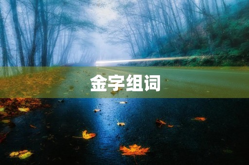 金字组词(金组词)