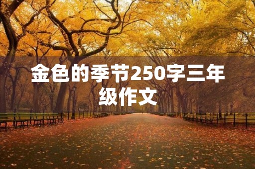 金色的季节250字三年级作文 金色的季节250字三年级作文