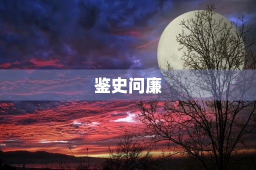 鉴史问廉,观后感 鉴史问廉,观后感